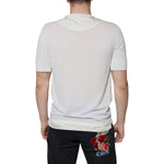 Dolce & Gabbana Off White Cotton Short Sleeves T-shirt TSH86676-44