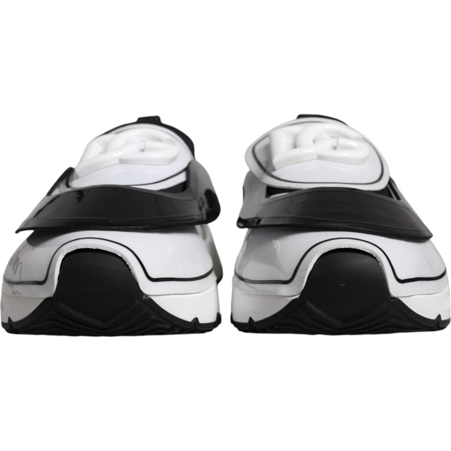 Dolce & Gabbana White Black Logo Plaque Daymaster Sneakers Shoes MV6130-39