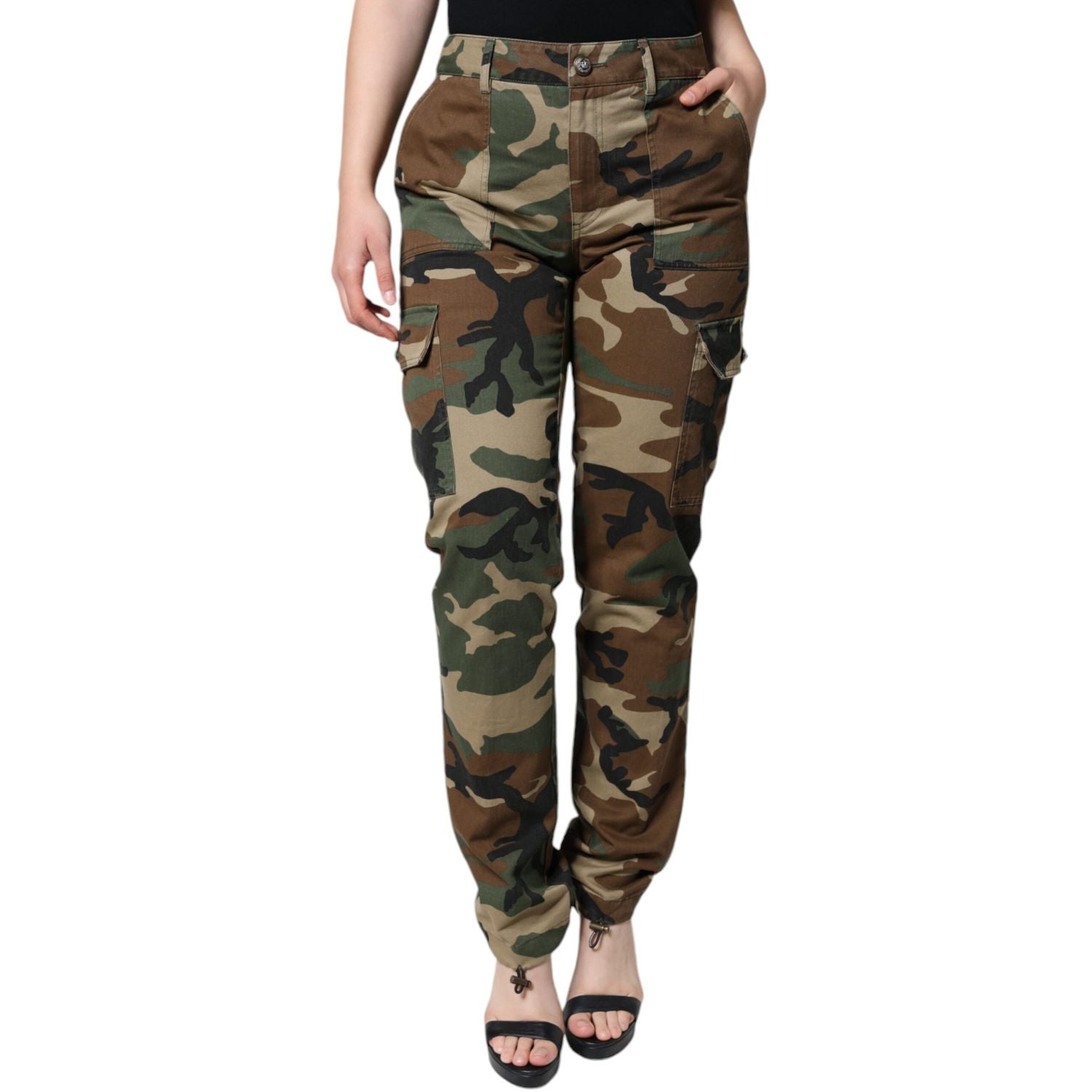 Dolce & Gabbana Multicolor Camouflage Cargo Pants