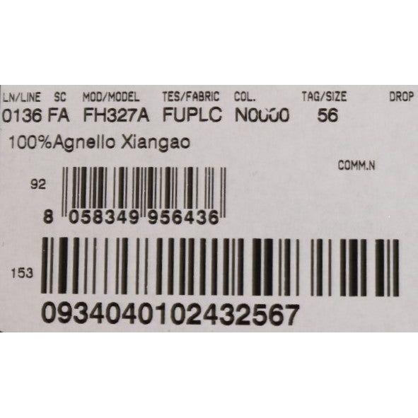 قبعة بيني أنيقة من فرو شيانغاو باللون الأسود من دولتشي آند غابانا