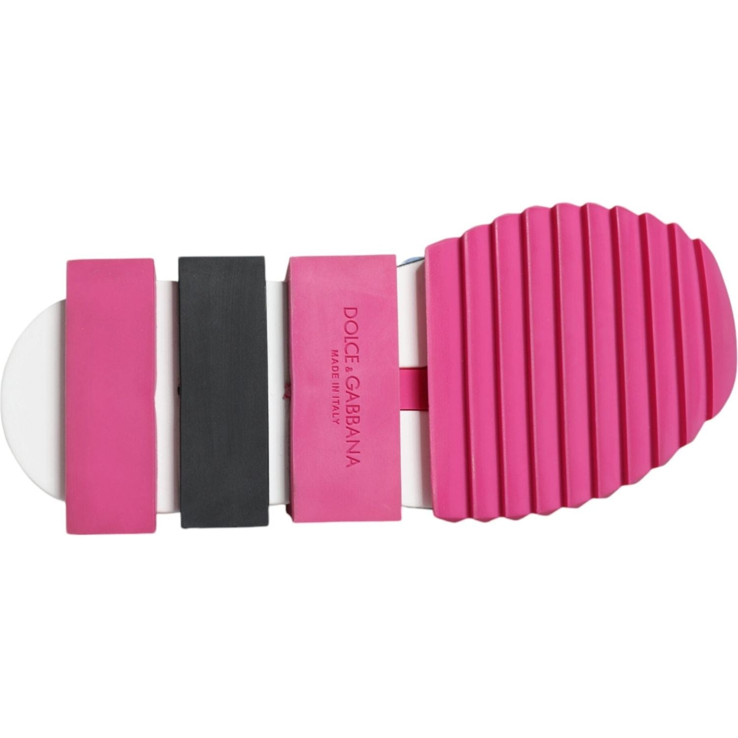 Dolce & Gabbana Pink Sorrento Crystals Low Top Sneakers Shoes