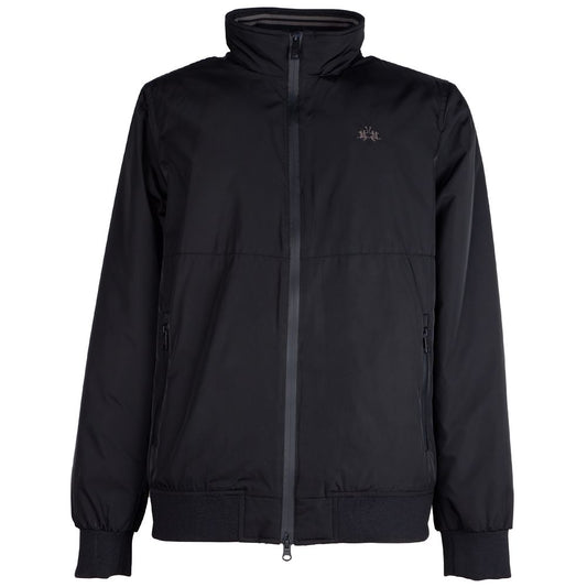 La Martina Black Polyester Jacket LA-14193-S