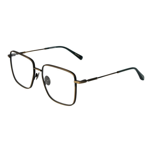 Scotch & Soda Bronze Men Glasses Frame, full-rim square metal eyewear for men, demo lenses, includes branded case.