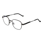 Hackett Gray Men Glasses Frame, gunmetal full-rim square design, metal frame with demo lenses, branded case included