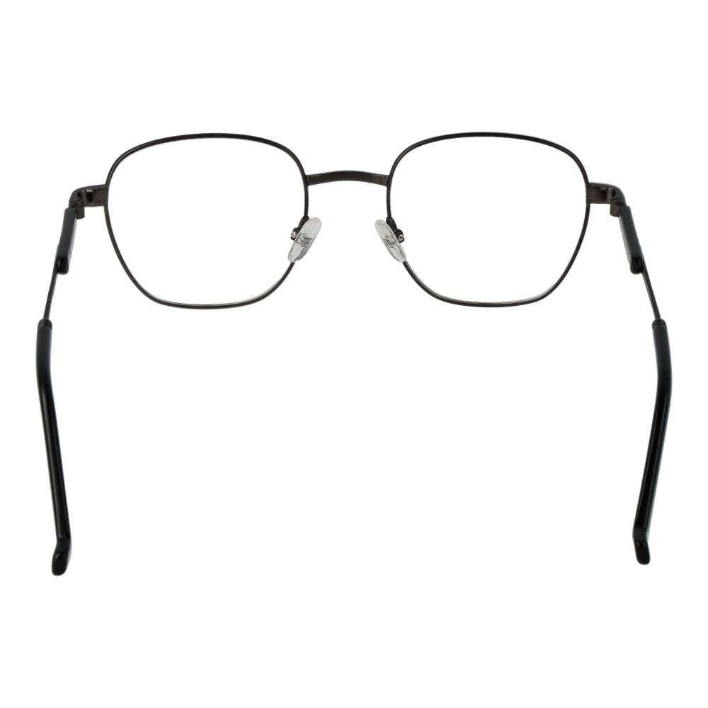 Hackett Gray Men Glasses Frame in gunmetal with full-rim square style, size 51-21-145, including branded case, no lenses effect.