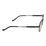Side view of Hackett Gray Men Glasses Frame in gunmetal, full-rim square style with metal frame and demo lenses. Size 51-21-145, temples 145mm.