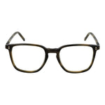 Hackett Brown Men Glasses Frame, full-rim square style with plastic material, demo lenses, lens width 51mm, temples length 145mm