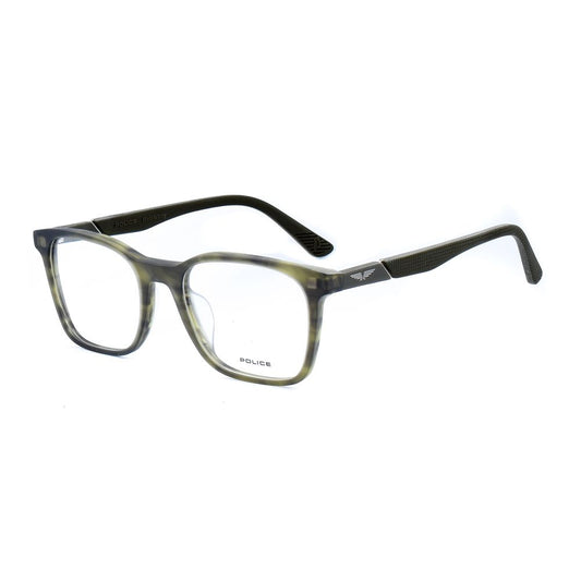 Police Green Plastic Frames, model VPLD99-51B6AD, green, plastic, 51/19/145 mm dimensions, stylish eyewear for men