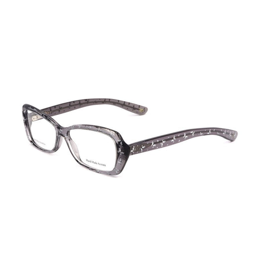 Bottega Veneta Gray Acetate Frames in 52/14/140 mm dimensions, stylish glasses for women, elegant gray acetate material.