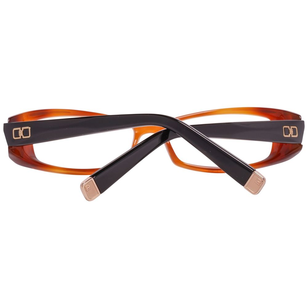 Dsquared² Brown Plastic Frames DQ5020-053-51 with 51/14/135mm measurements, stylish eyewear for women made of durable plastic.