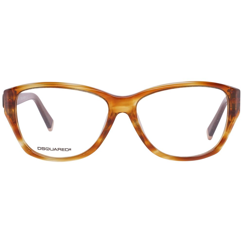 Dsquared² Brown Plastic Frames for women with 56/15/135mm dimensions, stylish eyewear category 3.