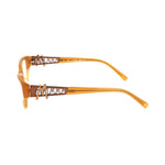 Marciano by Guess Orange Plastic Frames side view, amber color, GM0136A15 unisex glasses, 52/14/135 mm dimensions