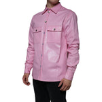 Dolce & Gabbana Pink Cotton Collared Button Down Shirt