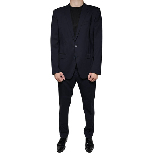Dolce & Gabbana Dark Blue Formal Tuxedo 2 Piece Suit KOS2241-52