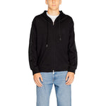 Armani Exchange Black Cotton Hoody AR-14712900009-IT44 | S