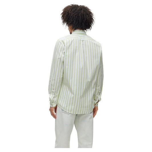 Hugo Boss Green Cotton Shirt BO-10988600148-IT44 | S