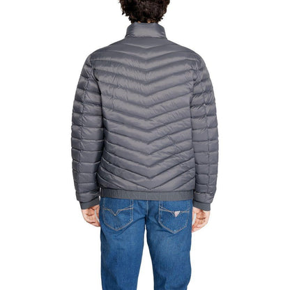Armani Exchange Gray Polyester Jackets & Coat