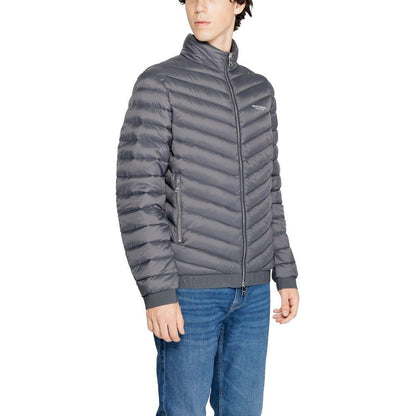 Armani Exchange Gray Polyester Jackets & Coat