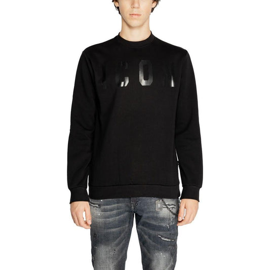 Icon Black Cotton Sweatshirt IC-15263000009-IT42 | XS