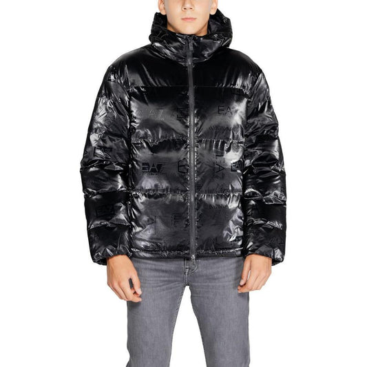 EA7 Emporio Armani Black Polyester Jackets & Coat EA-14717300009-IT54 | XXL
