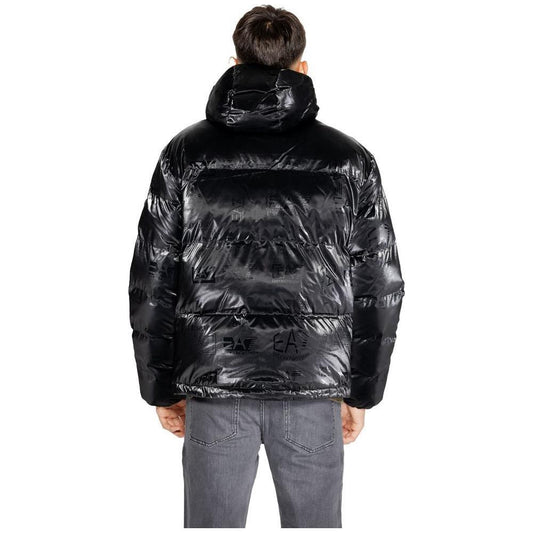 EA7 Emporio Armani Black Polyester Jackets & Coat EA-14717300009-IT54 | XXL