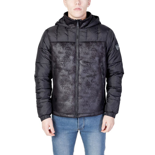EA7 Emporio Armani Black Polyester Jackets & Coat EA-11841900009-IT44 | S