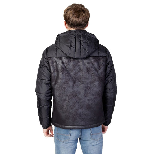 EA7 Emporio Armani Black Polyester Jackets & Coat EA-11841900009-IT44 | S