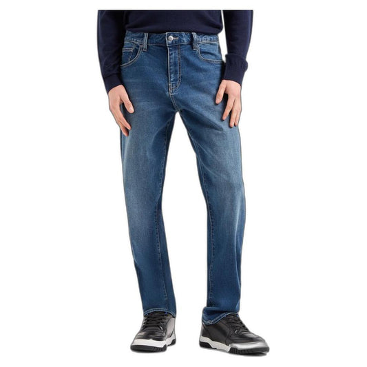 Armani Exchange Blue Cotton Jeans & Pant AR-13326900176-W29 | L30