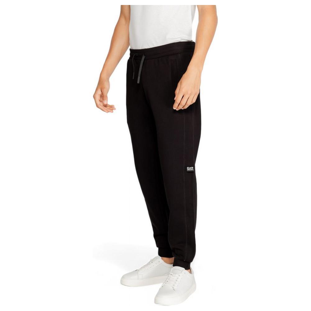 EA7 Emporio Armani Black Cotton Joggers Workout Pant EA-14717700009-IT46 | M