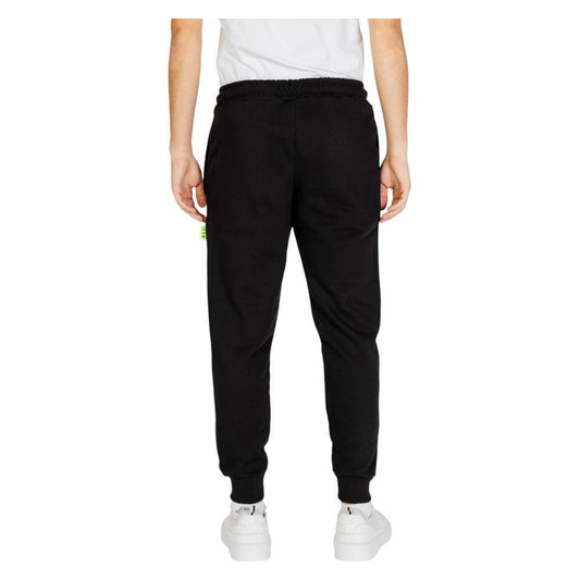 Icon Black Cotton Joggers Workout Pant IC-15612700009-IT44 | S