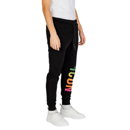 Icon Black Cotton Joggers (Workout Pants)1728,71956299936,Black,Clothing,Icon,IT42 | XS,Joggers (workout pants) - Sportswear - Clothing,Men,New with tags,Sportswear - Clothing