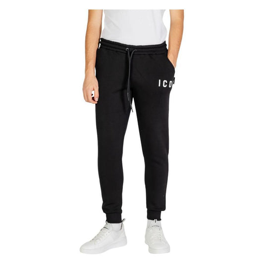 Icon Black And White Cotton Joggers Workout Pant IC-15612902438-IT42 | XS