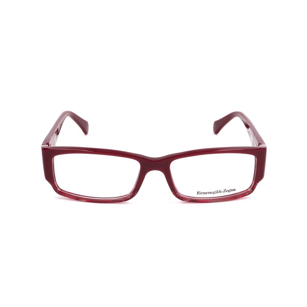 Ermenegildo Zegna Red Plastic Frames unisex glasses VZ353509M8 with 53/16/135 mm measures for stylish and modern eyewear fashion.