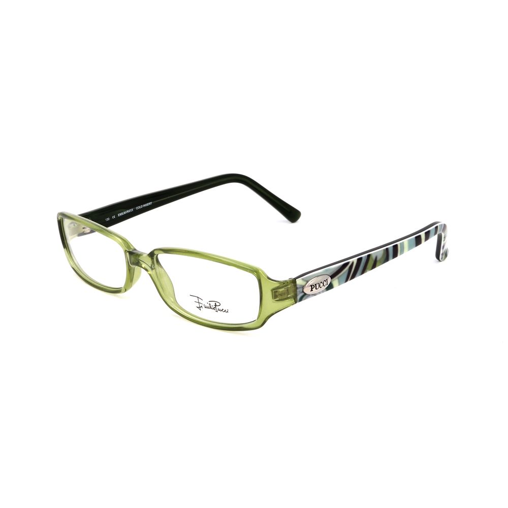 Emilio Pucci Green Plastic Frames, women's glasses EP2630300 with 51/15/130 mm measurements.