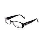 Emilio Pucci Black Metal Frames EP213100652 for women, featuring elegant black design, metal construction, and measurements 52/17/135mm.