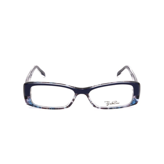 Emilio Pucci Blue Plastic Frames, women's glasses with 50/15/135 mm dimensions, featuring stylish blue plastic frames.