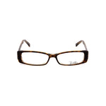 Emilio Pucci Orange Plastic Frames in honey havana color with measurements 51/14/135mm for women.