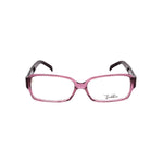 Front view of Emilio Pucci Purple Plastic Frames with black temples, lens dimension 53/14/135 mm.