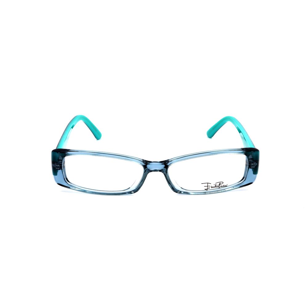 Emilio Pucci Blue Plastic Frames - women's glasses model EP265546251, lens/bridge/temple size 51/14/135mm, blue plastic material