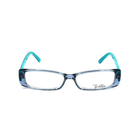 Emilio Pucci Blue Plastic Frames with lens size 53mm, bridge size 14mm, and temple size 135mm for women.