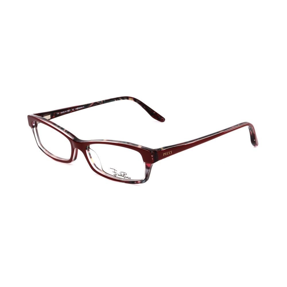 Emilio Pucci Red Plastic Frames - Women's Glasses EP2649692 with red plastic frame and clear lenses, size 51/15/135 mm