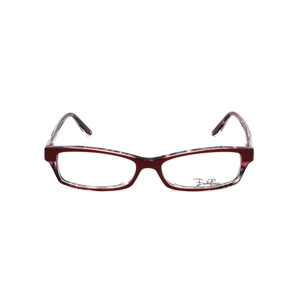 Emilio Pucci Red Plastic Frames for women, model EP2649692, featuring dimensions 51/15/135mm with a stylish red design.