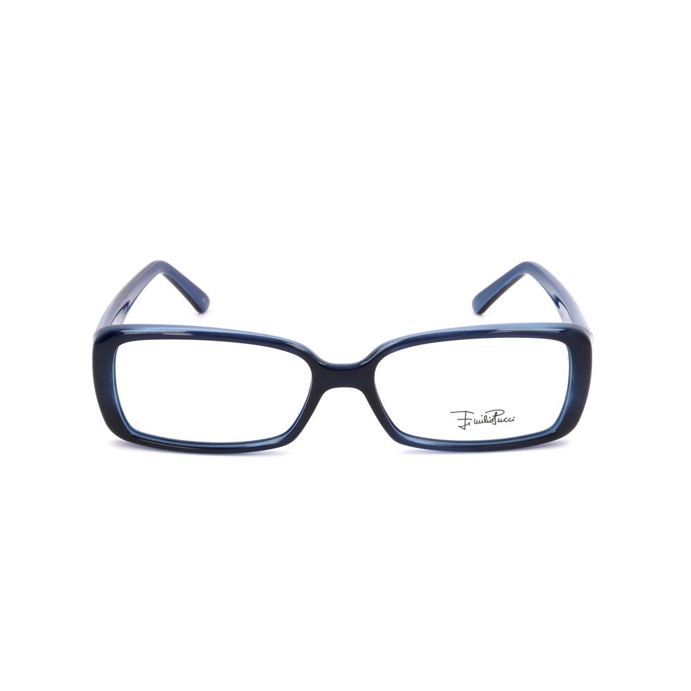 Emilio Pucci Blue Plastic Frames, women's glasses model EP2661428, blue color, plastic material, size 53/15/130 mm.