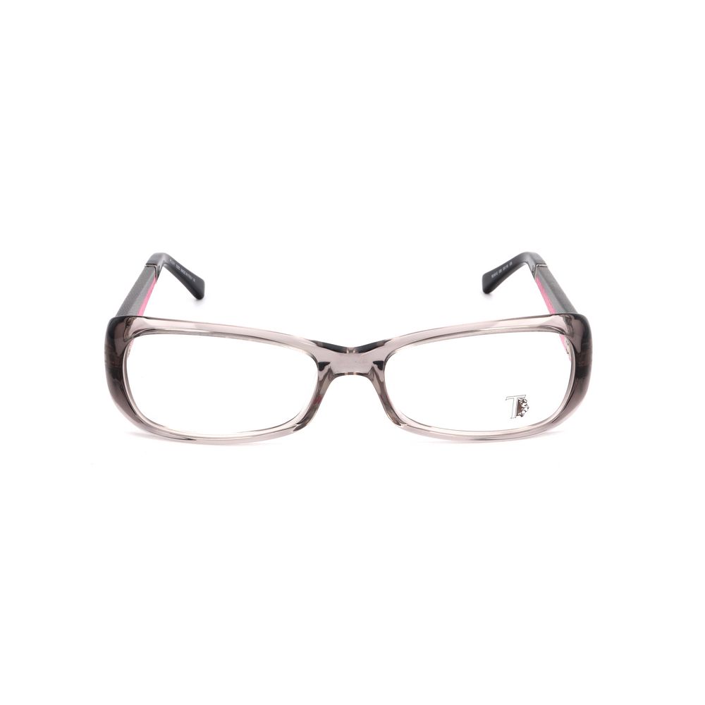 Front view of Tod's Gray Acetate Frames with 53/16/135mm measurements.