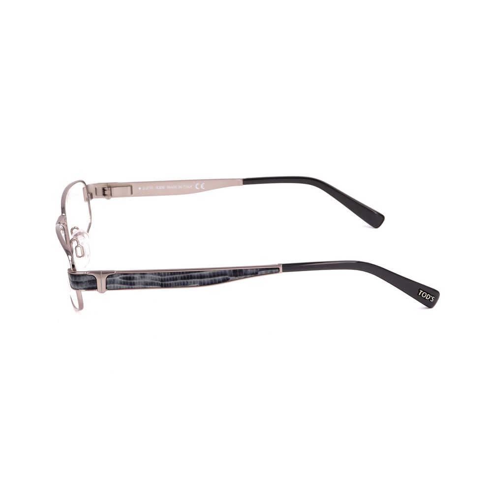 Side view of Tod's Gray Metal Frames for women with dimensions 54/15/135 mm, showcasing elegant gray metal design.