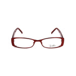 Emilio Pucci Red Metal Frames with ruby color and 50/17/135mm dimensions for women.