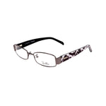 Emilio Pucci Gray Metal Frames, women's glasses in ruthenium gray, with sizes 50/17/135 mm, stylish and elegant eyewear.