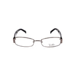 Emilio Pucci Gray Metal Frames - Women's glasses EP213606950 in ruthenium gray metal, size 50/17/135mm