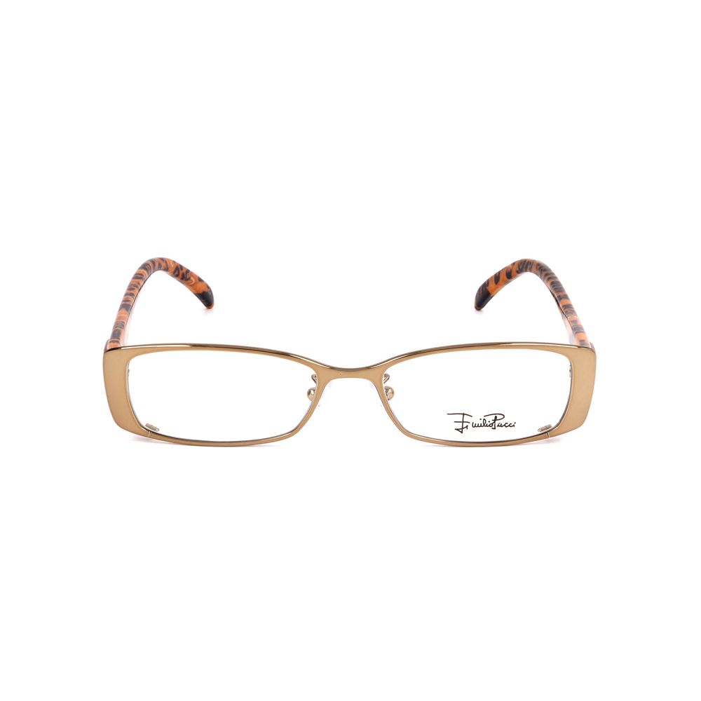 Emilio Pucci Bicolor Metal Frames in hazelnut, women's glasses EP2140207, lens size 50mm, bridge 16mm, temple 140mm, metal material.