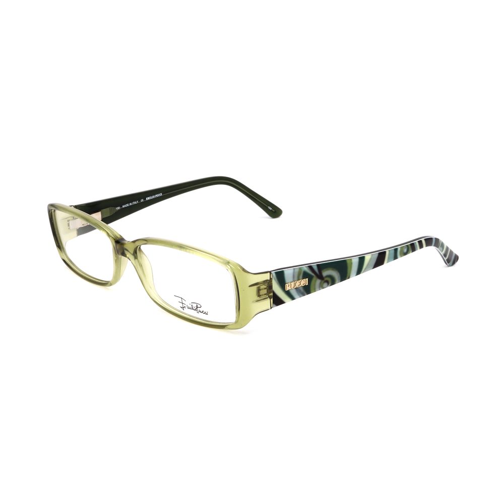 Emilio Pucci Multicolor Plastic Frames with unique print design, 53/14/130 mm dimensions, stylish eyewear for women.